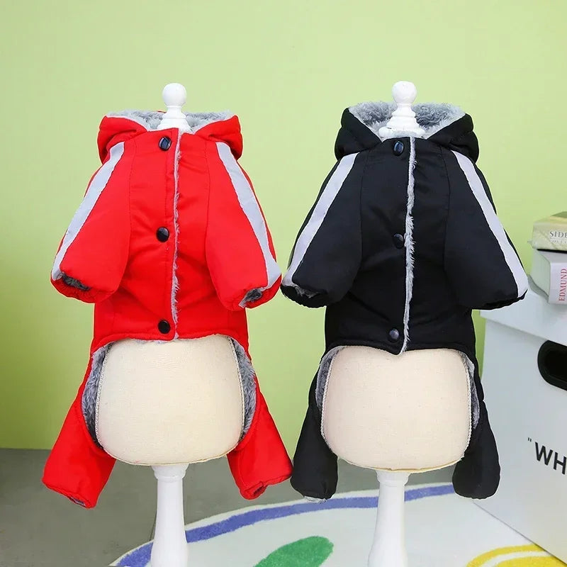 Winter Warm Dog Jumpsuit Waterproof Jacket for Small Medium Pet Dogs Snowsuit Puppy Chihuahua Bulldog Outfits Winter Clothes