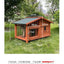 IGH Dog House Outdoor Rainproof Dog Villa Wooden Kennel Small to Medium Kennel Stainless Steel Fence Cat Cage Outdoor Dog