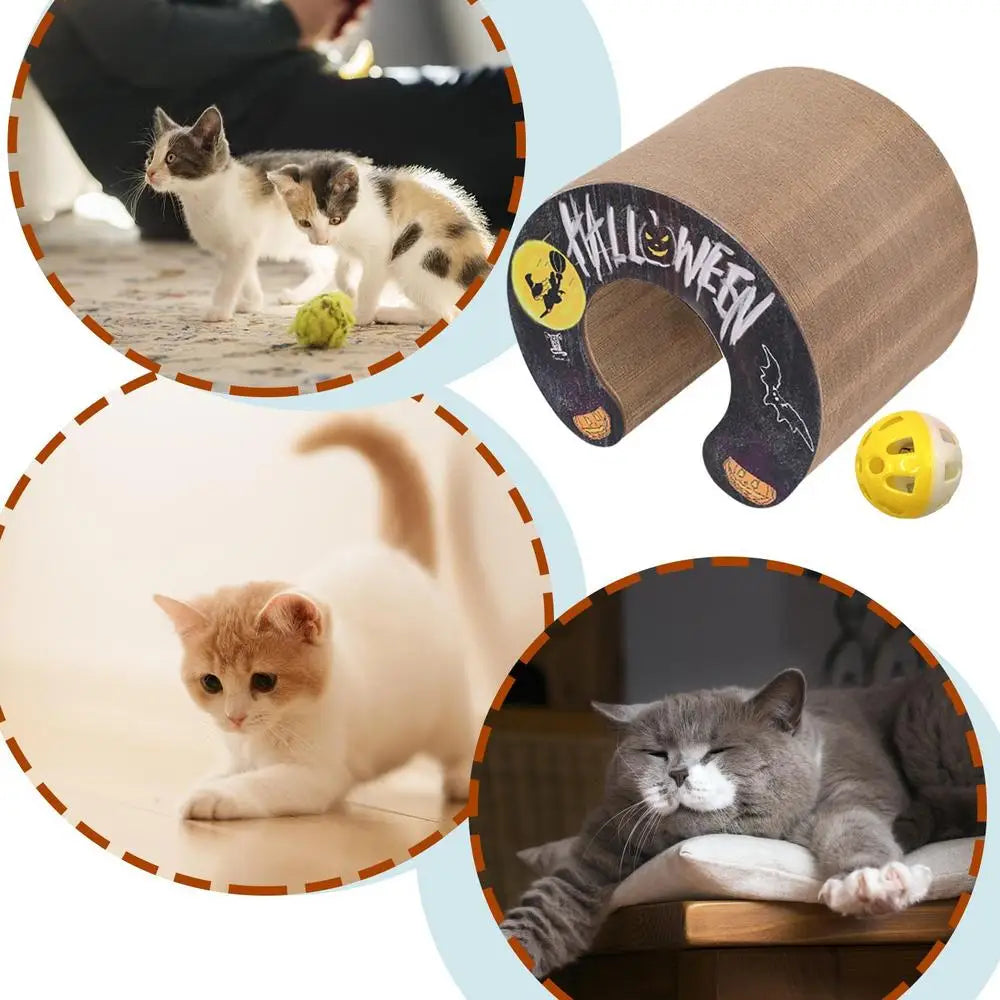 Cat Scratching Pad Organ Magnetic Foldable Scratchers Multipurpose Scratch Pad Kitten Scratching Board With Ball For Kitten Paly