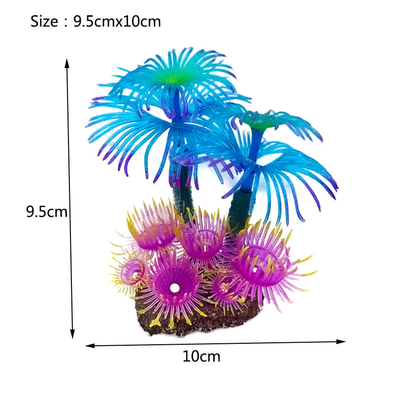 Artificial Underwater Coral  Aquarium Fish Tank Simulation Decoration Aquarium Backgrounds Plants Water Grass Accessories Home