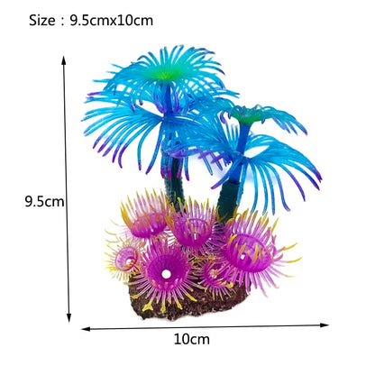 Artificial Underwater Coral  Aquarium Fish Tank Simulation Decoration Aquarium Backgrounds Plants Water Grass Accessories Home