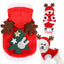 Christmas Dog Clothes Hoodie Pet Dog Sweater Flannel Antlers Scarf Winter Warm Small Dog Outfit Cat Hooded Clothing Costume Coat