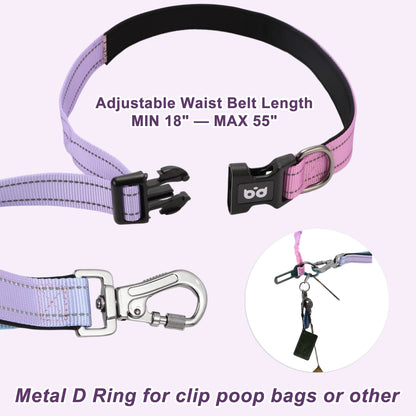 UXCELL Fashion Hands Free Dog Leash No Pull Bungee Dog Leash With Car Seatbelt for Dog Outdoor Walking Dog Leads