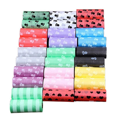 10 Rolls(150Bags) Pet Poop Bags Disposable Dog Waste Bags 15 Bags/ Roll Large Cat Waste Bags Doggie Outdoor Clean