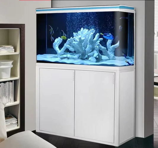 Filter aquarium living room Large  floor-to-ceiling glass fish tank ecological water-free aquarium