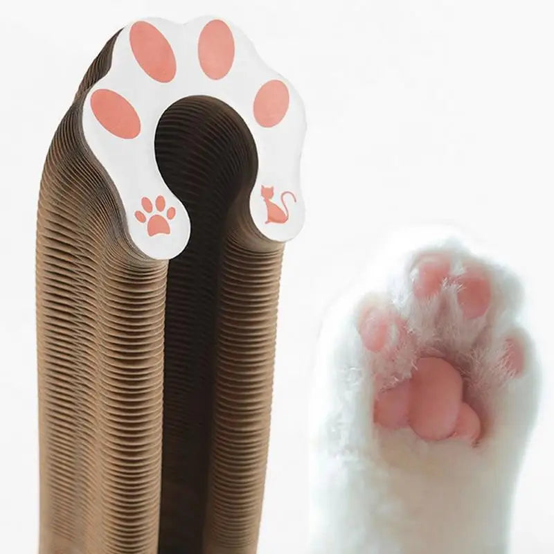 Magic Organ Cat Scratcher Organ Cardboard Scratching Board with Toy Bell Indoor Cat Grinding Claw Scratching Board Interactive
