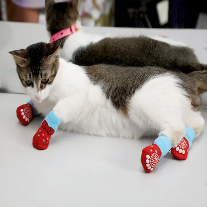 Dog Socks for Small Medium Dogs Non Skid Pet Puppy Grip Socks Paw Protectors Indoor Traction Control Socks for Hardwood Floor