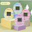 2Pcs Cute Cartoon Mini Handheld Electronic Pet Game Console Random Color Virtual Pet Raising Machine Electronic Toy