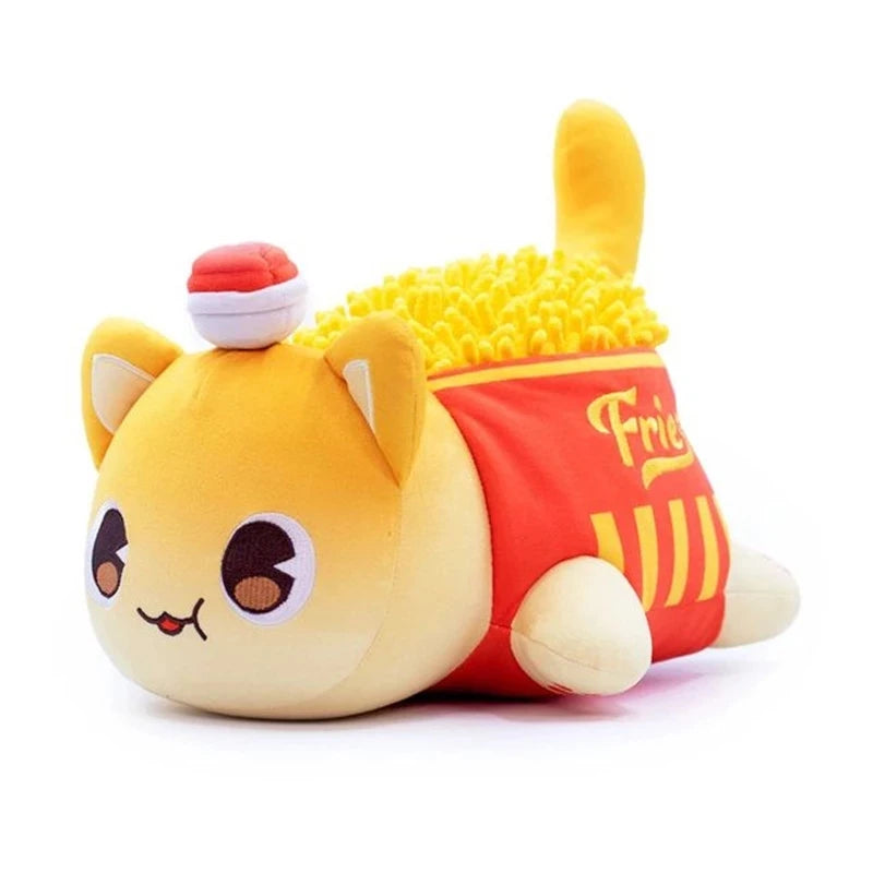 Aphmau Plush Meemeows Food Cat Plushies Toy Cute Cola Fries Donut Cat Plushes Stuffed Dolls Sleeping Pillow Christmas Gift