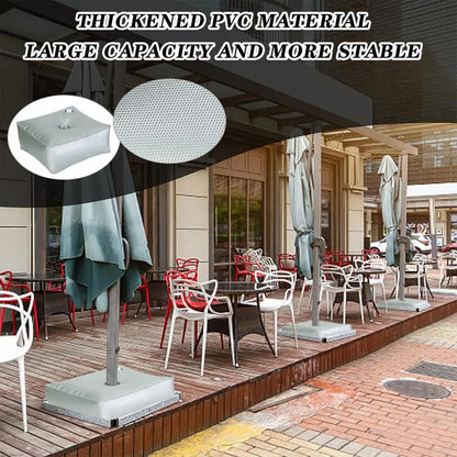 Umbrella Base Weight Water Bag Outdoor Patio Stands & Bases Large Capacity Thickened Design Silver Umbrella Stand Cantilever