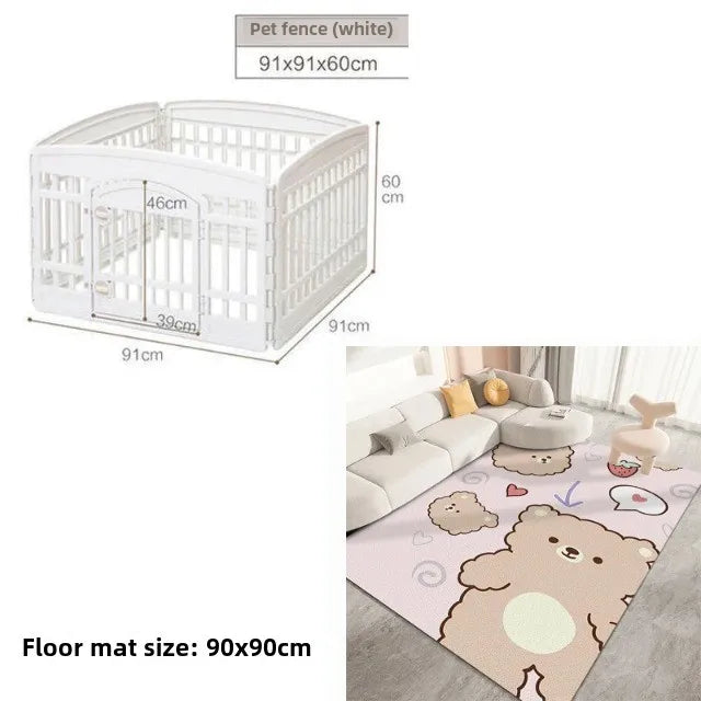 Pet Fence Easy To Assemble and Store Heightened with Free Gift  Pet Protection Fence
