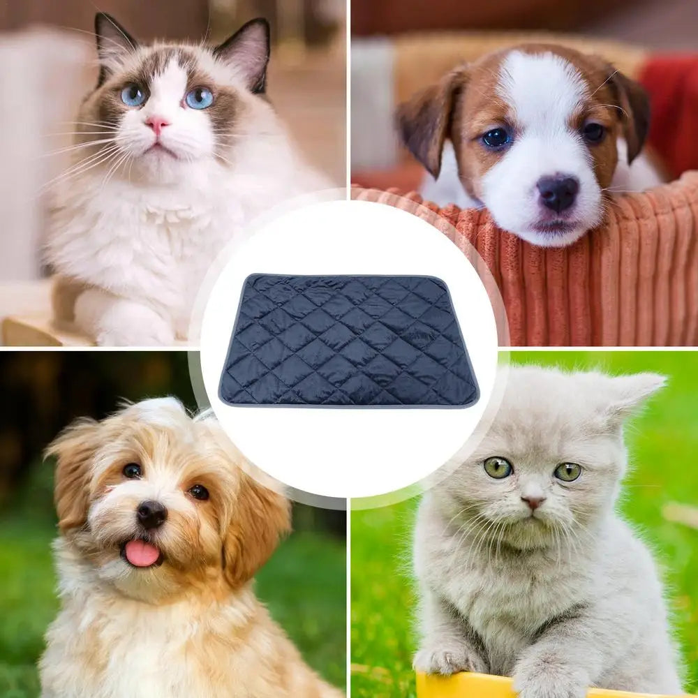Heating Pad for Cats and Dogs Pet Blankets Temperature Sensing Self Warming Heated Cat Mat, Thermal Blanket, Anti Slip Pads