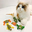 Catnip For Cat Toys Catnip Filled Cartoon Cat Teething Chew Toy Natural Catnip And Silvervine Cat Feather Kicker Toys For Indoor