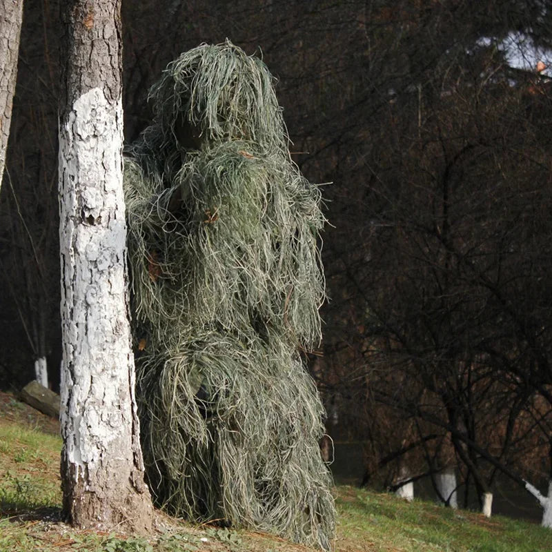 Camouflage Clothing 3D Withered Grass Ghillie Suit 5 PCS Hunting Suit Hunting Clothes Birding Suit