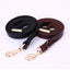 130cm Braided Leather Dog Leash Durable Dog Training Leash for Large Breed Dogs and Medium Small Dogs Walking Leash Brown Black