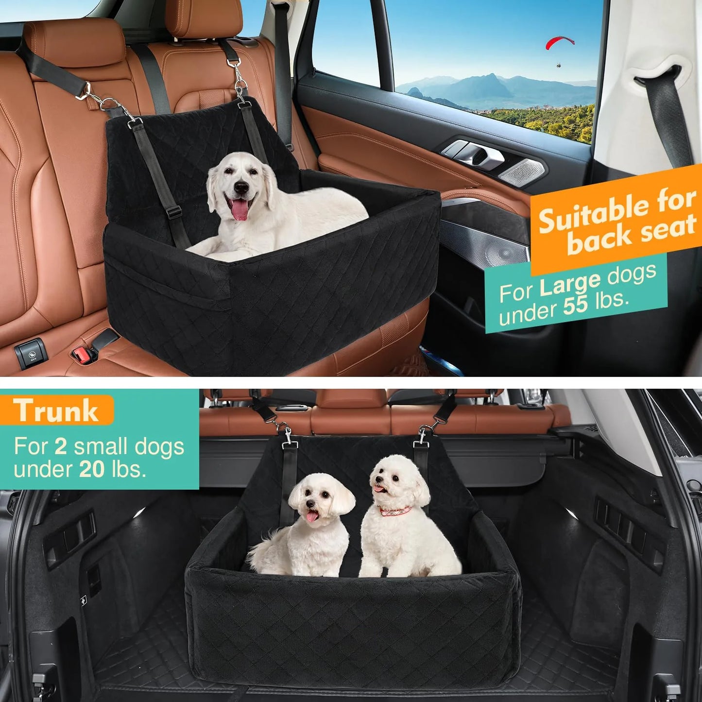 Amazon hot-selling car kennel removable and washable kennel car travel kennel removable and washable car pet pad