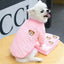 New Warm Fleece Pet Clothes Cute Print Coat Small Medium Dog Cat Shirt Jacket Teddy French Bulldog Chihuahua Winter Outfit