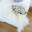 Yellow Ribbon Dresses for Dogs Sweet Dream Princess Autumn Pet Skirt French Bulldog Overalls Lattice Yellow Warm Cat Clothing