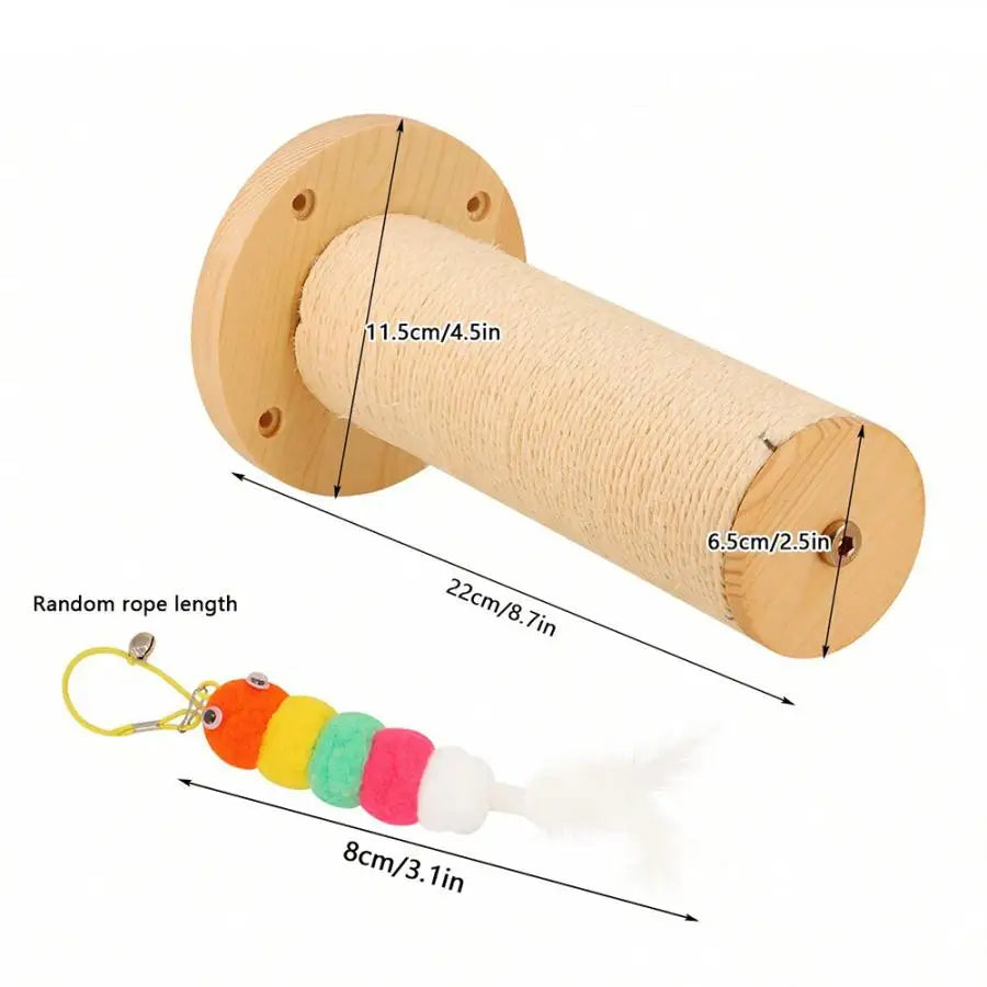 1 Piece Cat Tree Wall Mounted Furniture Scratcher Shelves Cat House Cat Big Platform and Scratching Post for Kitten Playing