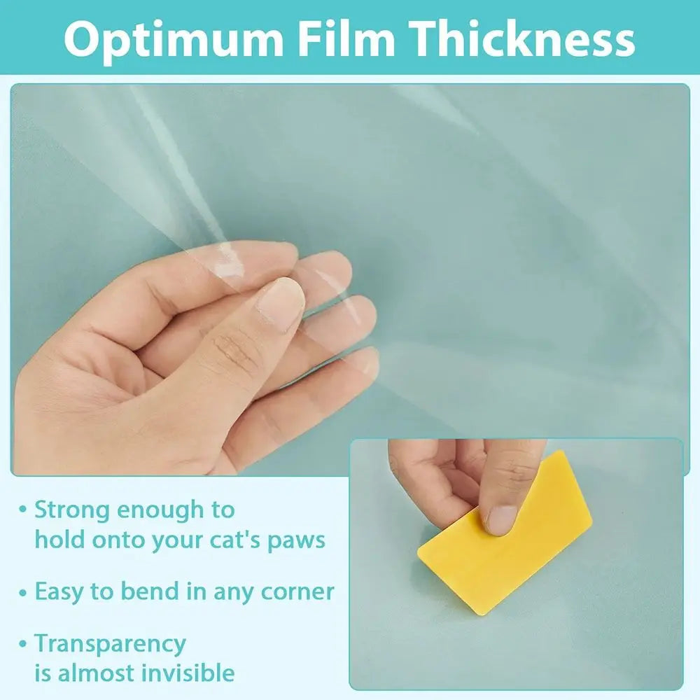 1 Roll Anti Cat Scratch Furniture Protector Tape Self-Adhesive PVC Transparent Tape Couch Guard Pads Stickers for Couch Sofa