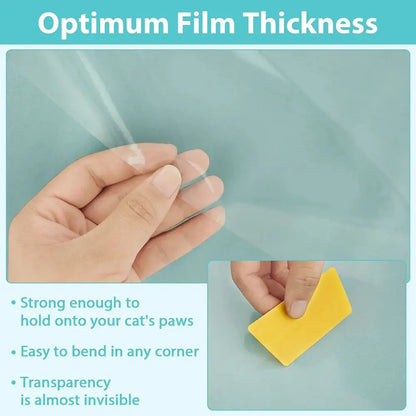 1 Roll Anti Cat Scratch Furniture Protector Tape Self-Adhesive PVC Transparent Tape Couch Guard Pads Stickers for Couch Sofa