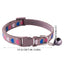 Cat Bell Collar Colorful PVC With Bells Dog Collar Detachable Adjustable Pet Collar Love Heart Printed Comfortable For Cat