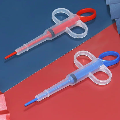 Pet Medical Feeder Syringe - Red, Blue, Green