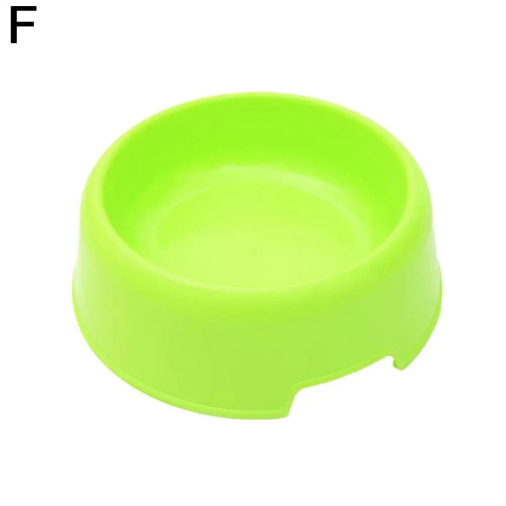 Candy Color Plastic Pet Round Bowl Cat And Dog Food Bowl Pet Small Cat And Dog Tableware Wholesale Easy To Clean Colorful