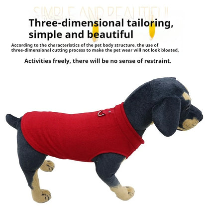 Soft Fleece Dog Vest Puppy Cat Clothes Spring Winter Outdoors Warm Vest Sweater Costumes Jacket Yorkshire Clothes For Small Dogs