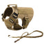 Large Dog Harness Collar Leash Molle Pouches Tactical Training Service Dog Vest Heavy Duty Dog Harness for Small Medium Dogs