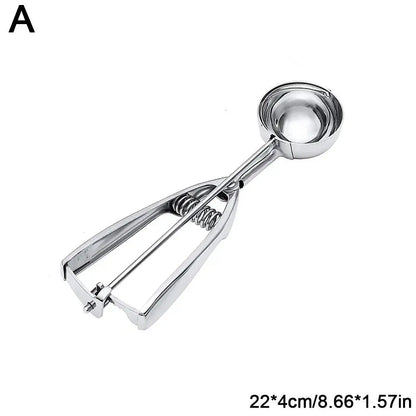 Stainless Steel Ice Cream Spoon Easy To Clean And To Easy Scoop Watermelon Ice Demould Kitchen Cream Fruit Tool T1Y0