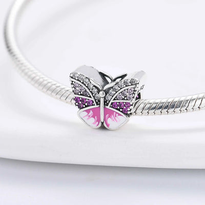 New 925 Sterling Silvering Butterfly Bees Bird Charm of ley 925 Chain Beaded Fit Original Pandora Bracelet DIY Ladies Jewelry