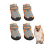 4PCS Dog Boots Dog Boots Paw Protector 5 Sizes Dog Boots With Rugged Rubber Sole Breathable Dog Boots Anti-slip For Summer