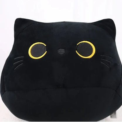 2Sizes Kawaii Black Cat Soft Plush Pillow Doll Toys Lovely High Quality Kids Gifts Toys Boys Girls Friends Room Decoration