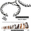 Dog Collar Choke Stainless Steel Pinch Dog Training Collar with Comfort Rubber Tips Adjustable Metal Silver Pet Prong Necklace