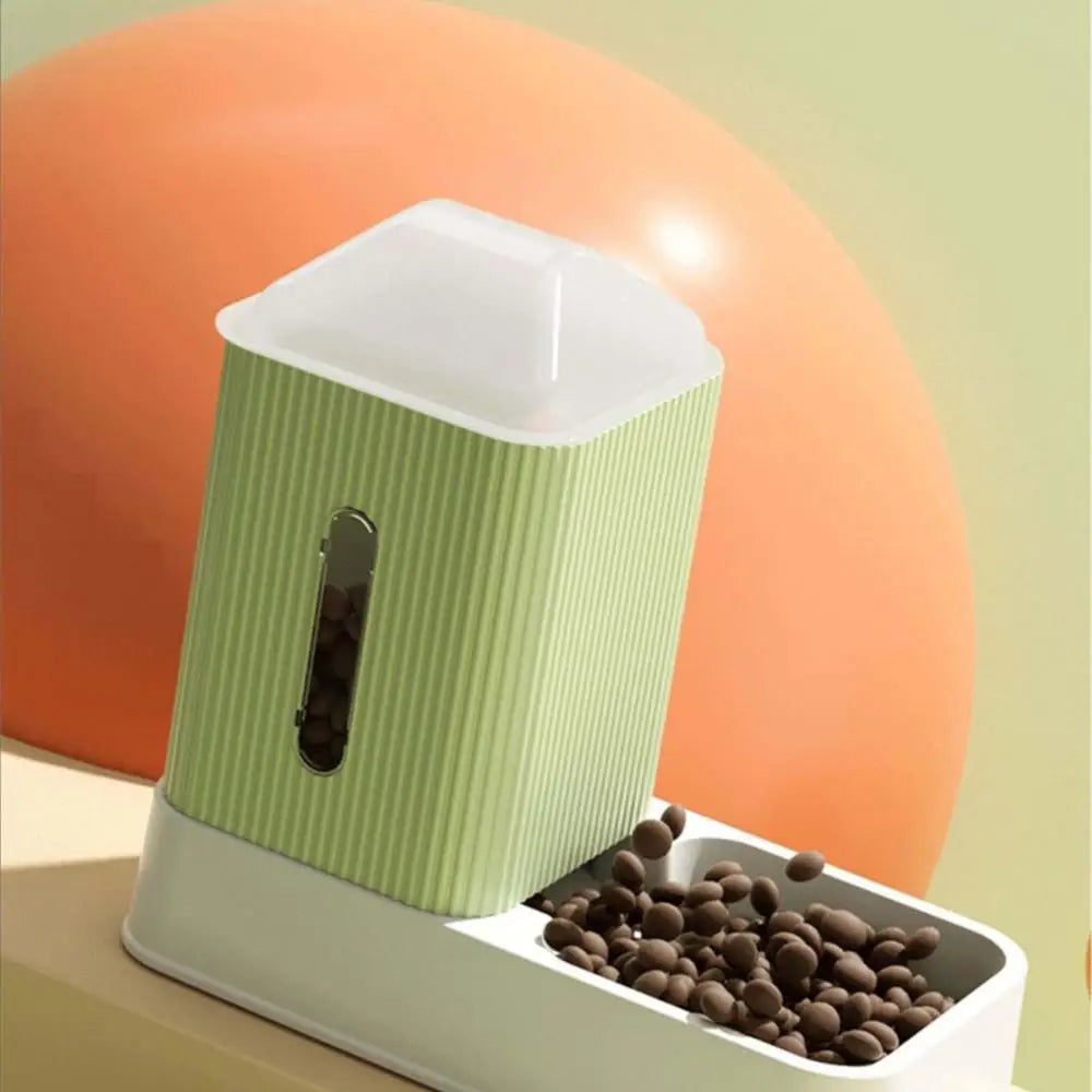 Cat Automatic Feeder Water And Food Dispenser For Pets Transparent Large Capacity Dogs Feeder Supplies Water Dispenser Pet