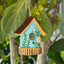Hangable Bird Houses For Outside Hangable Resin Hand Carved Bird Nest For Outside Sturdy Multifunctional Outdoor Garden Decor