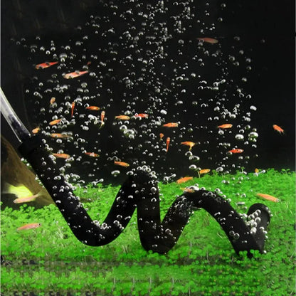 UXCELL Aquarium Air Pump Oxygen Bubble Soft Tube Aerator for Fish Tank Waterscape Bendable Stone Pipe Strip Diffuser Accessories