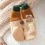 Cute winter dog clothes, warm puppy sweaters, wool grain color block traction vests, warm clothes for small and medium-sized dog