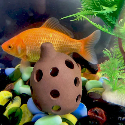 Ceramic House Fish Tank Aquarium Decoration Fish Shrimps Shelter House Pottery Scorpion House Canister Simulation Stone Ornament