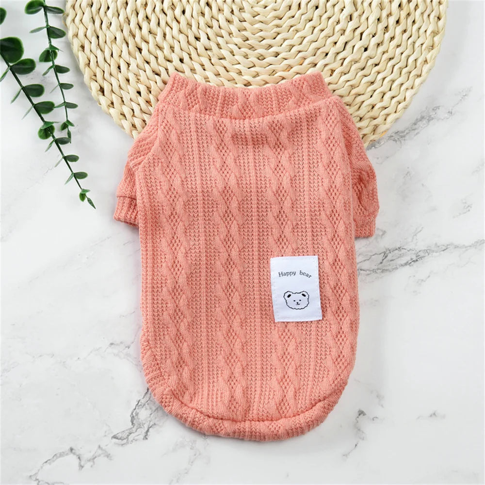 Classic Puppy Dog Knitting Sweater Winter Warm Pet Clothes for Small Dogs Chihuahua Yorkshire Pullovers mascotas Clothing Outfit