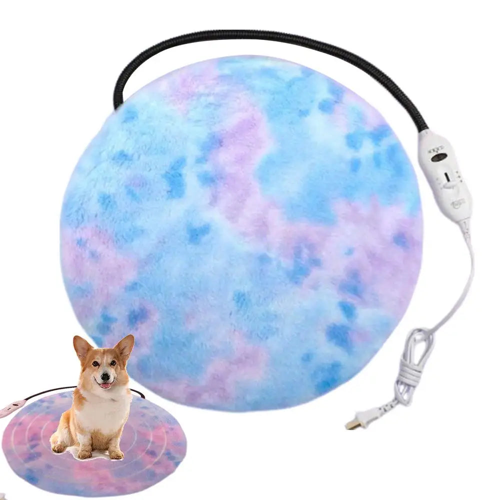Pet Heating Pad Dog Warming Pad Non Slip Bottom Easy Clean Soft Cover Chew Resistant Heated Blanket For Dogs For Indoor Pet