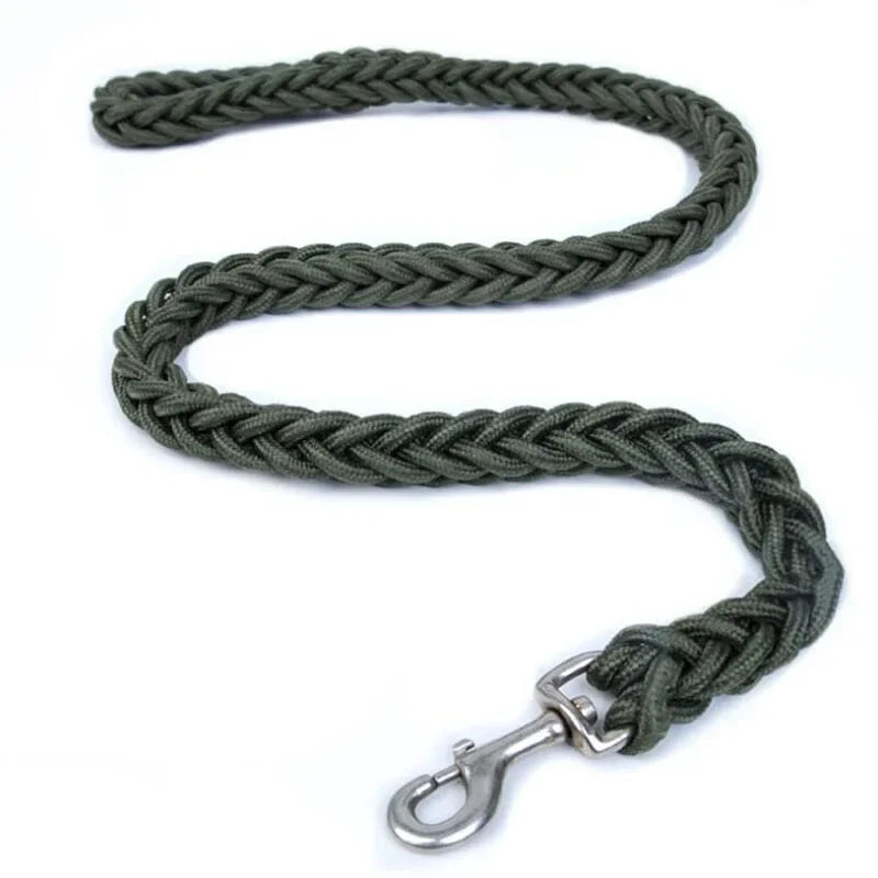 130cm Pet Dog Leash Double Row Adjustable Pet Collar Nylon Leash Double Colors Canvas For Medium Large Dogs Accessoires Hot-Sale