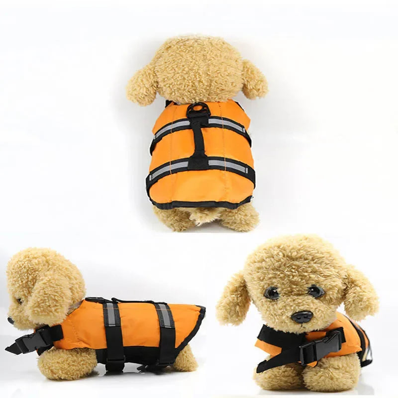 Pet Dog Life Vest Summer Reflective Life Jacket Dog Safety Clothes summer of swimming suit for outing of Pet Dog Life Vest