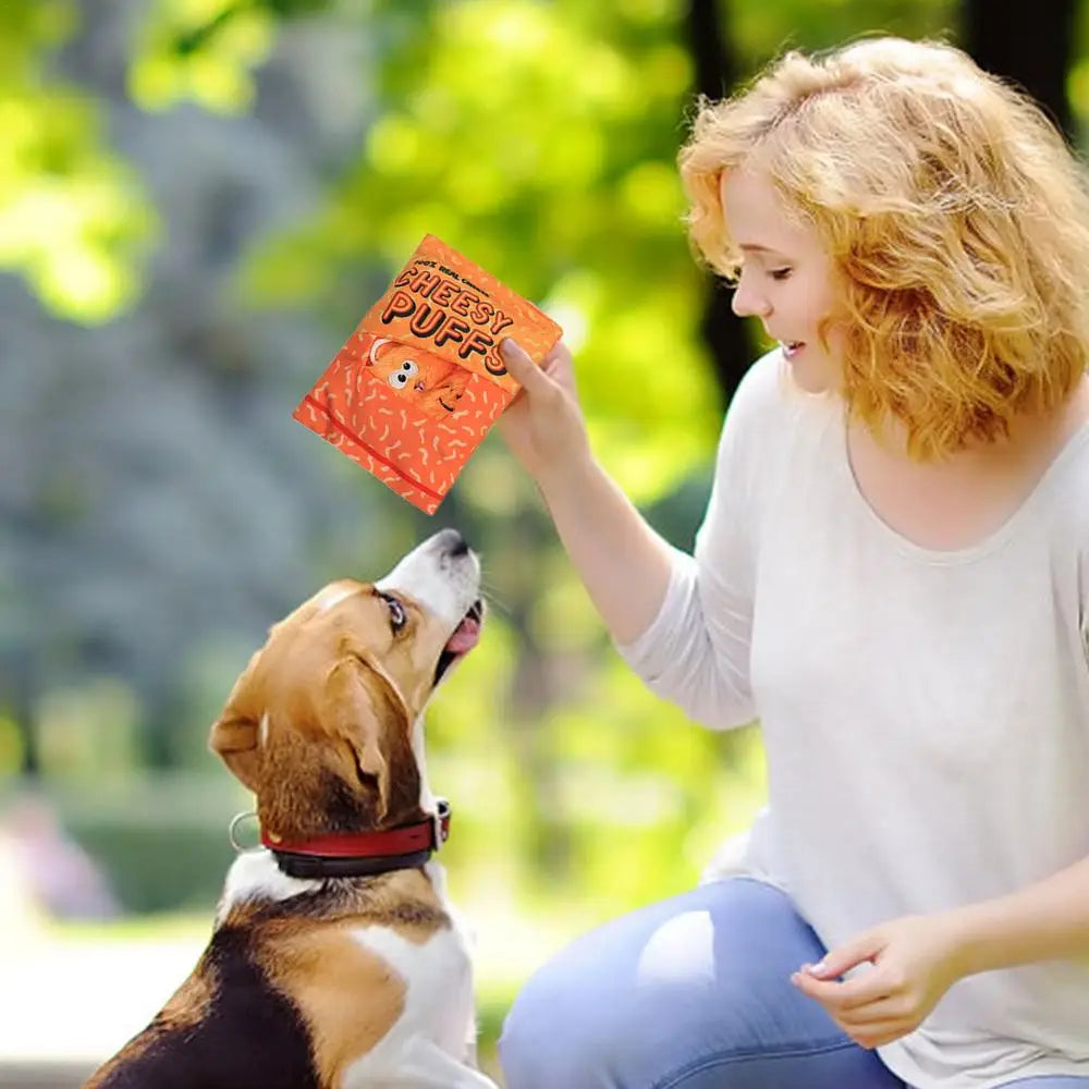Dog Squeaky Plush Toys Pet Dog Cartoon Teething Toy Squeaky Plushies Medium to Large Dogs Reduce Boredom Interactive Toys