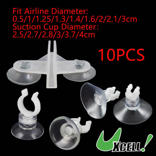 UXCELL Aquarium Clear Suction Cup Airline Tube Holders Clips Air Line Pipe Wire Holder Used Sucker Fish Tank Pump Accessories