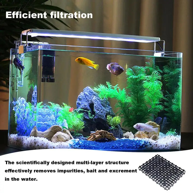 Fish Tank Bottom Filter Plate Splicing Clapboard Aquarium Bottom Filter Pad Efficient Aquarium Accessory Small Pet Supplies For