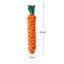 Dog Toy Carrot Knot Rope Ball Cotton Rope Durable Braided Chew Toy Puppy Cleaning Teeth Bite Resistant Pet Supplies Accessories