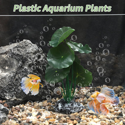 UXCELL Aquarium Plastic Plants Reptile Plant Decoration Artificial Grass Ornaments for Aquarium Fish Tank for Aquatic Pet