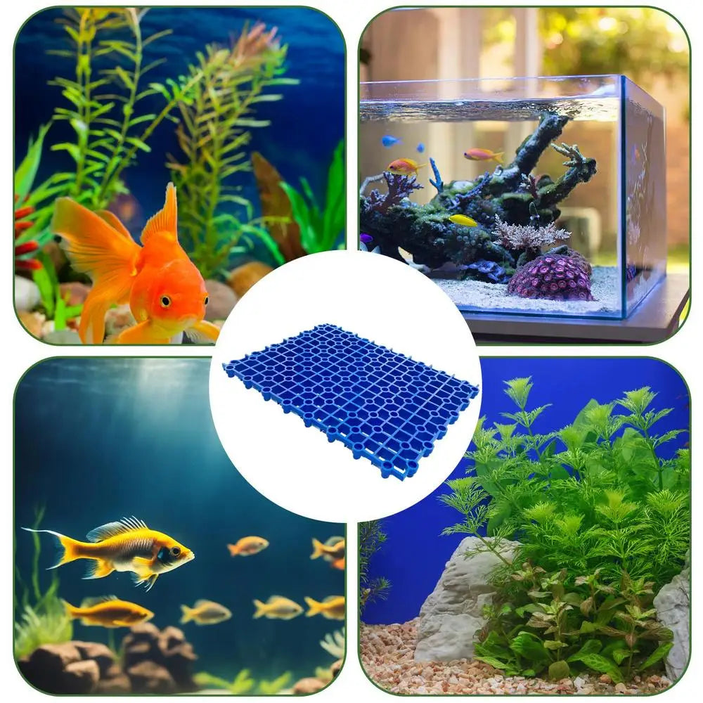 Fish Tank Bottom Filter Plate Splicing Clapboard Aquarium Bottom Filter Pad Efficient Aquarium Accessory Small Pet Supplies For
